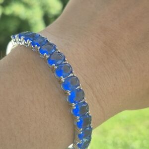 Natural Tanzanite Elegant Blue Gemstone Bracelet
